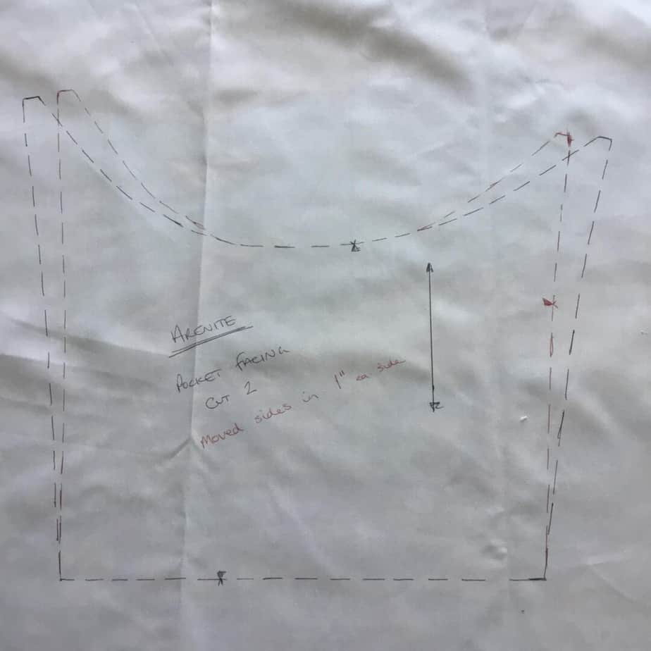 Sewing the Arentie Pants including how to slim down the pocket and reduce the rise for a more fitted look.