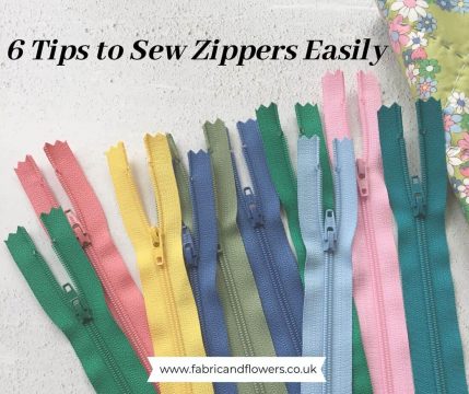 6 tips for how to insert zippers easily and quickly in to projects such as bags, pouches and cushions